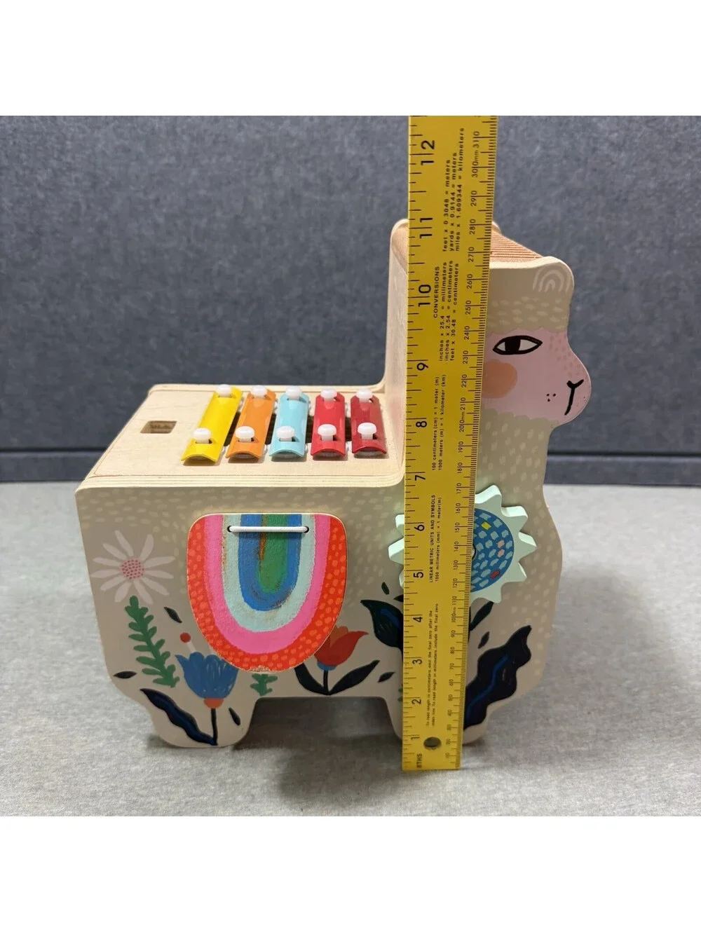 Manhattan Toy Musical Llama Wooden Instrument Activity Toddler Toy w/ Xylophone